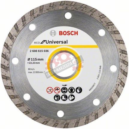 Bosch Universal Diamentowa Tarcza Tnąca 115 x 22,23 mm 2608615036