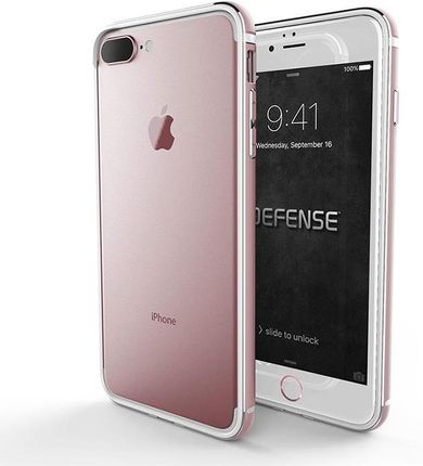 Xdoria X-Doria Defense Edge Metalowy Bumper Ramka Na Apple Iphone 7 Plus Różowy Jasny Bumper Aluminium (59654)
