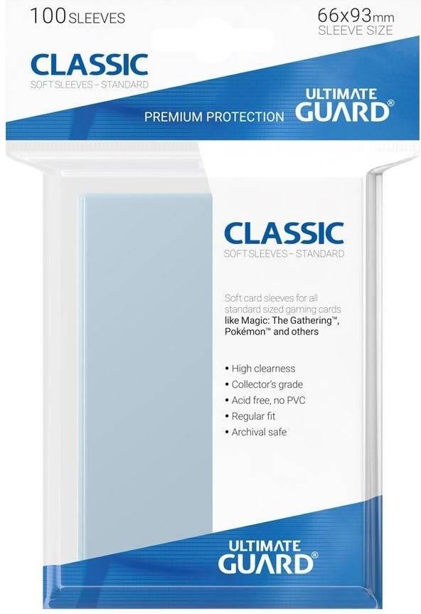 Ultimate Guard Classic Soft Sleeves Standard Size Transparent (100