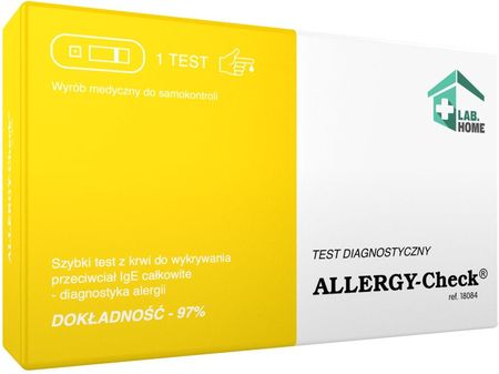 Labhome Allergy-Check Test Do Wstępnej Diagnostyki Alergii 1szt