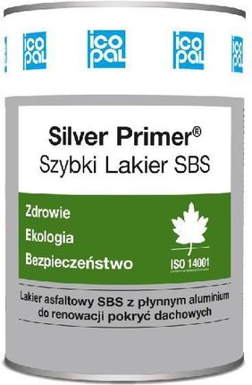 Icopal Silver Primer szybki lakier SBS srebrny 5l