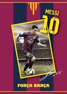 Zeszyt A5 16 kartek w kratkę FC Barcelona