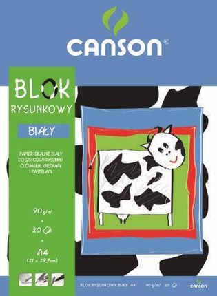 Blok rysunkowy Canson A4 biały 20 90g (6666-117)
