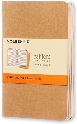 Zeszyty Moleskine Cahier Journals P 3 szt. w linie piaskowe