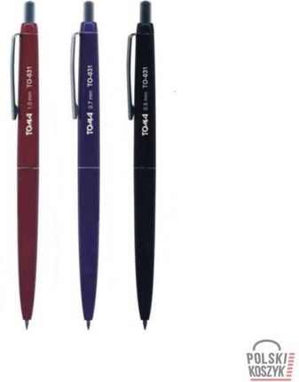 Długopis automatyczny ASYSTENT 3 kolory 3 końcówki niebieski 0,7mm TOMA