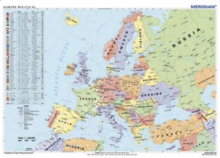 PODKLAD Z MAPA EUROPY NA TEKTURCE Z KIESZONKA-PANTA BPZ 0318-0033-99