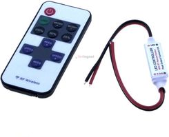 Zdjęcie Idea Led Ściemniacz LED RF 72W mini Ściemniacz LED z pilotem radiowym z przewodami - Wilamowice