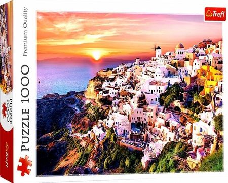 Trefl Puzzle 1000el. Zachód słońca nad Santorini 10435