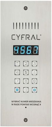 Eura-Tech Panel Cyfrowy "Cyfral" Pc-3000Re, Wąski Z Czytnikiem Rfid I Wbudowaną Elektroniką