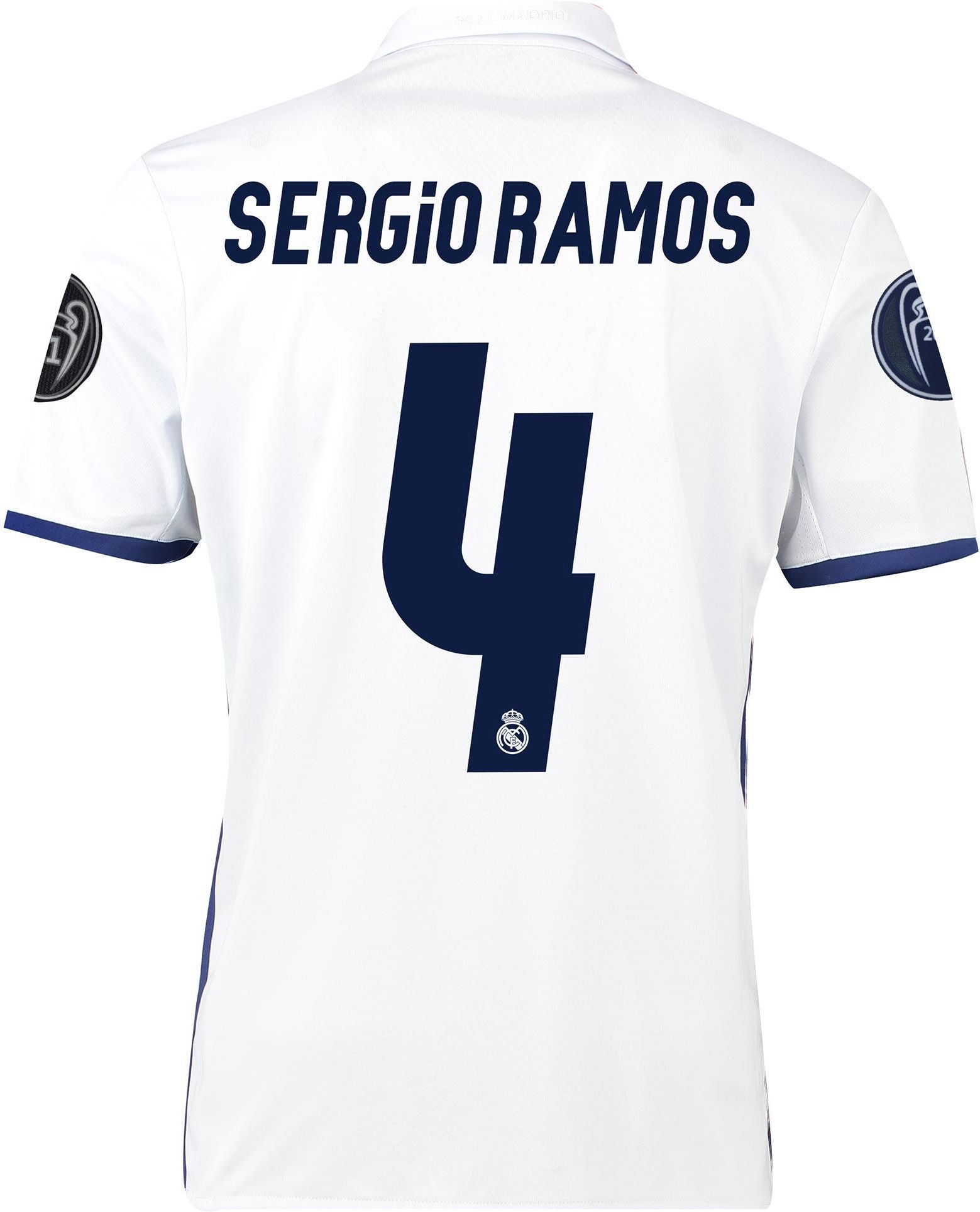 【正規16-17 レアルマドリード  L/S S.Ramos #4】 正規16-17 レアルマドリード home L/S S.Ramos #4】 - メルカリ