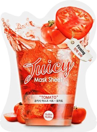 Holika Holika Tomato Juicy Mask Sheet rewitalizująco odświeżająca maska w płachcie.