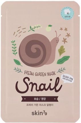 SKIN79 Fresh Garden Mask Snail nawilżająco odmładzająca maska w płachcie ze śluzem ślimaka