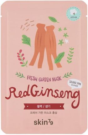 SKIN79 Fresh Garden Mask Red Ginseng przeciwzapalno oczyszczająca maska w plachcie