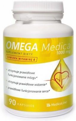 Kapsułki Medicaline Omega Medica z Witaminą E 1000 mg 90 szt.