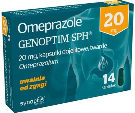 Omeprazole Genoptim SPH 20mg 14 kaps.