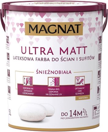 Magnat Ultra Matt Biały Lateksowy 5L