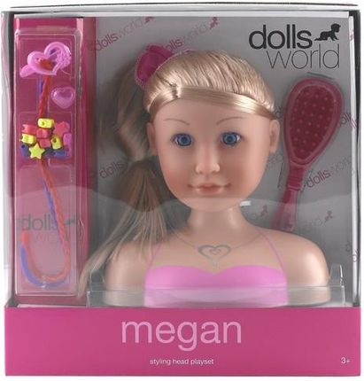 Dolls World Głowa lalki do stylizacji Megan
