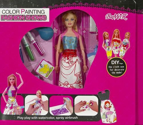 Lalka Lean Toys Lalka Kreator sukienek Zestaw do malowania - Ceny i opinie  