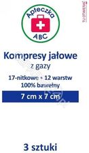Apteczka ABC Kompresy jałowe z gazy 17-nitkowe 12-warstwowe 7x7 cm 3 szt.