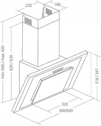 Okap Akpo WK-4 Nero eco 60 Szary - Opinie i ceny na Ceneo.pl