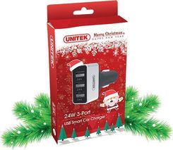 Unitek Ładowarka Smart 3X Usb 2.4A S.E Y-P539C Christmas (YP539CCHRISTMAS)