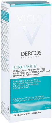Vichy Dercos Ultra-Sensitiv szampon do wrażliwej skóry głowy 200ml