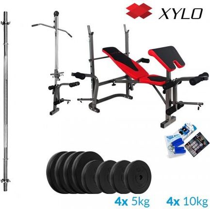 Xylo Solid Zestaw obciążeń z ławką 68 kg XYLOSOLID6