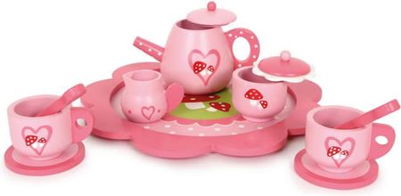 Small Foot Design Zestaw do herbaty dla dzieci - różowy z muchomorkami (5818)