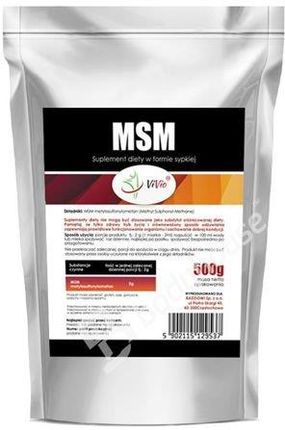 ViVio MSM w formie sypkiej  (siarka organiczna proszek) 500g