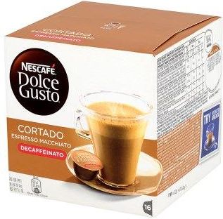 Nescafé Dolce Gusto Cortado Espresso Machiatto Decaffeinato Kawa W Kapsułkach 99,2G 16Szt.