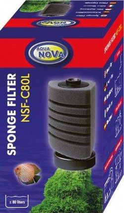 aqua nova NSF-C80L  Filtr akwariowy wewnętrzny gąbkowy narożny