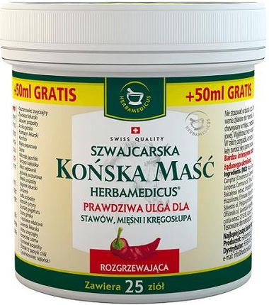 Herbamedicus Końska Maść Rozgrzewająca 150 Ml