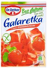 Dr. Oetker Galaretka o smaku truskawkowym bez glutenu 77g - Budynie kisiele i galaretki
