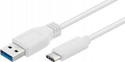 MicroConnect USB A - MicroUSB (M/M) 1m Biały (USB3.1CA1W)