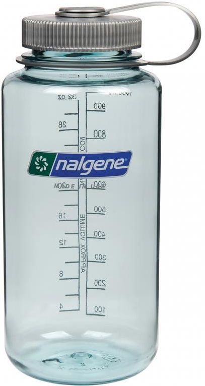 Nalgene Everyday Weithals-Trinkflasche 1,0 Liter, Klar – Bruchsicher, Leicht, BPA-frei, Für Unterwegs, Sport & Outdoor