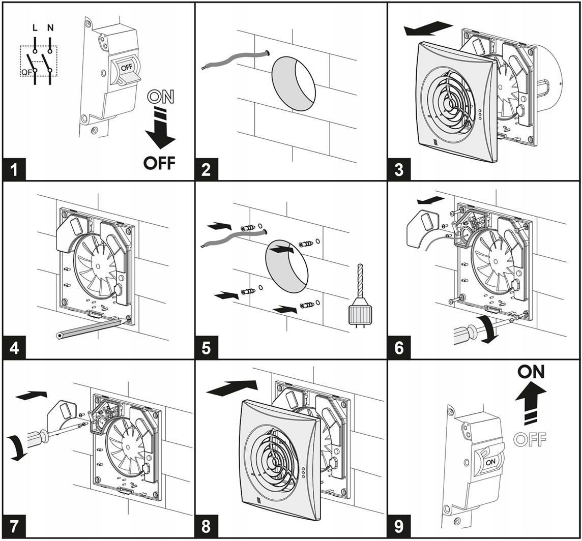 Vents Quiet 100 Cichy 25 Db Łożysko Kulkowe