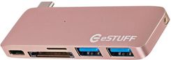 eSTUFF HUB USB 3.0 Type C (ES84121ROSE)