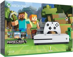 Konsola Microsoft Xbox One S 500GB + Minecraft - zdjęcie 1