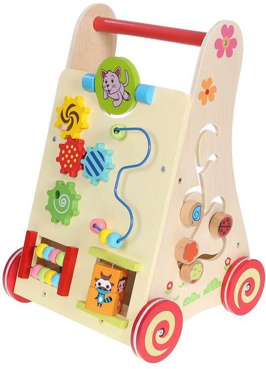 Ecotoys Drewniany Chodzik Pchacz Wózek Edukacyjny (2116) - Ceny i ...