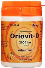Oriovit-D Witamina D 2000 J.M. (50Mcg) 100 Tabletek - zdjęcie 1