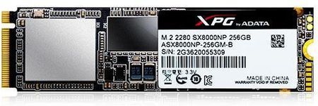 Dysk SSD Adata SSD XPG Sx8000Np 256GB M.2 (Asx8000Np256Gmc
