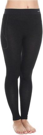 Brubeck Spodnie Damskie Extreme Wool Długa Nogawka Czarny