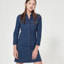 House - Jeansowa sukienka - Niebieski - damska - Ceny i opinie 