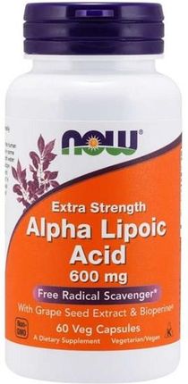 Now Foods Alpha Lipoic Acid 600mg 60 kaps.
