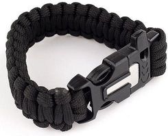 Zdjęcie Giftworld Bransoletka Paracord 3W1 Czarna - Jastarnia