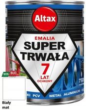 Zdjęcie Altax Emalia Super Trwała 0,75L Biały mat - Aleksandrów Kujawski