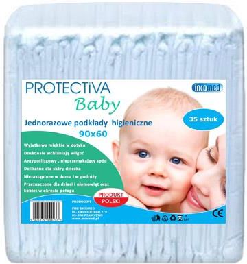 Incomed Podkłady Higieniczne Protectiva Baby 90x60cm  35 szt.