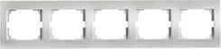 Zdjęcie Kanlux Logi Ramka pięciokrotna pozioma srebrny 25239 - Dukla