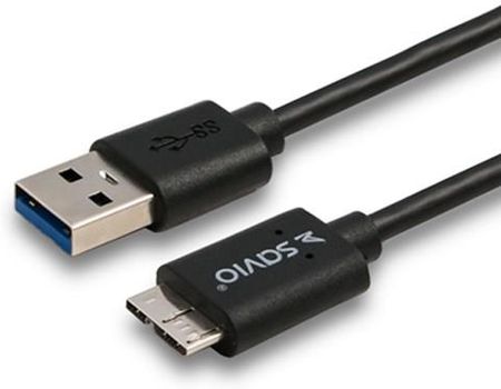Savio Kabel USB 3.0 A M - USB Micro 3.0 Typ B M 1m (CL-102)