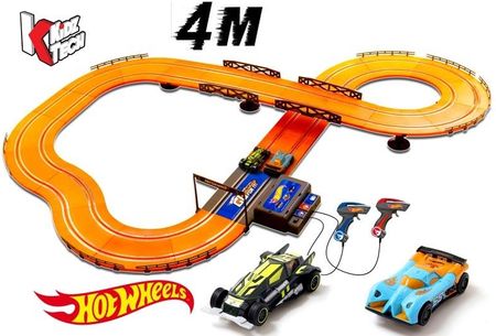 Kidz Tech Hot Wheels Tor Samochodowy 380 cm Turbo Boost Auta Zasilacz  (83127)
